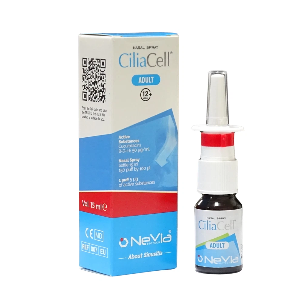 NEVIA BIOTECH CILIACELL Spray Nasale Adulti – Per Sinusiti Purulente e Otiti Medie Effusive |