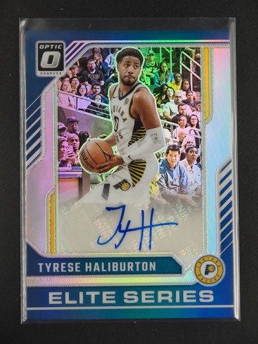 Tyrese Haliburton 2024-25 Panini Donruss Optic Auto Holo 20/49 Elite Series [3hk