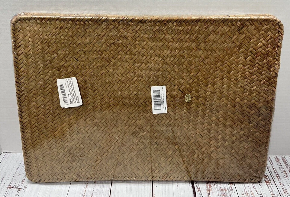 Handmade Seagrass Placemats Handwoven Mats Set of 4 - 17" x 12" - Image 2 of 4