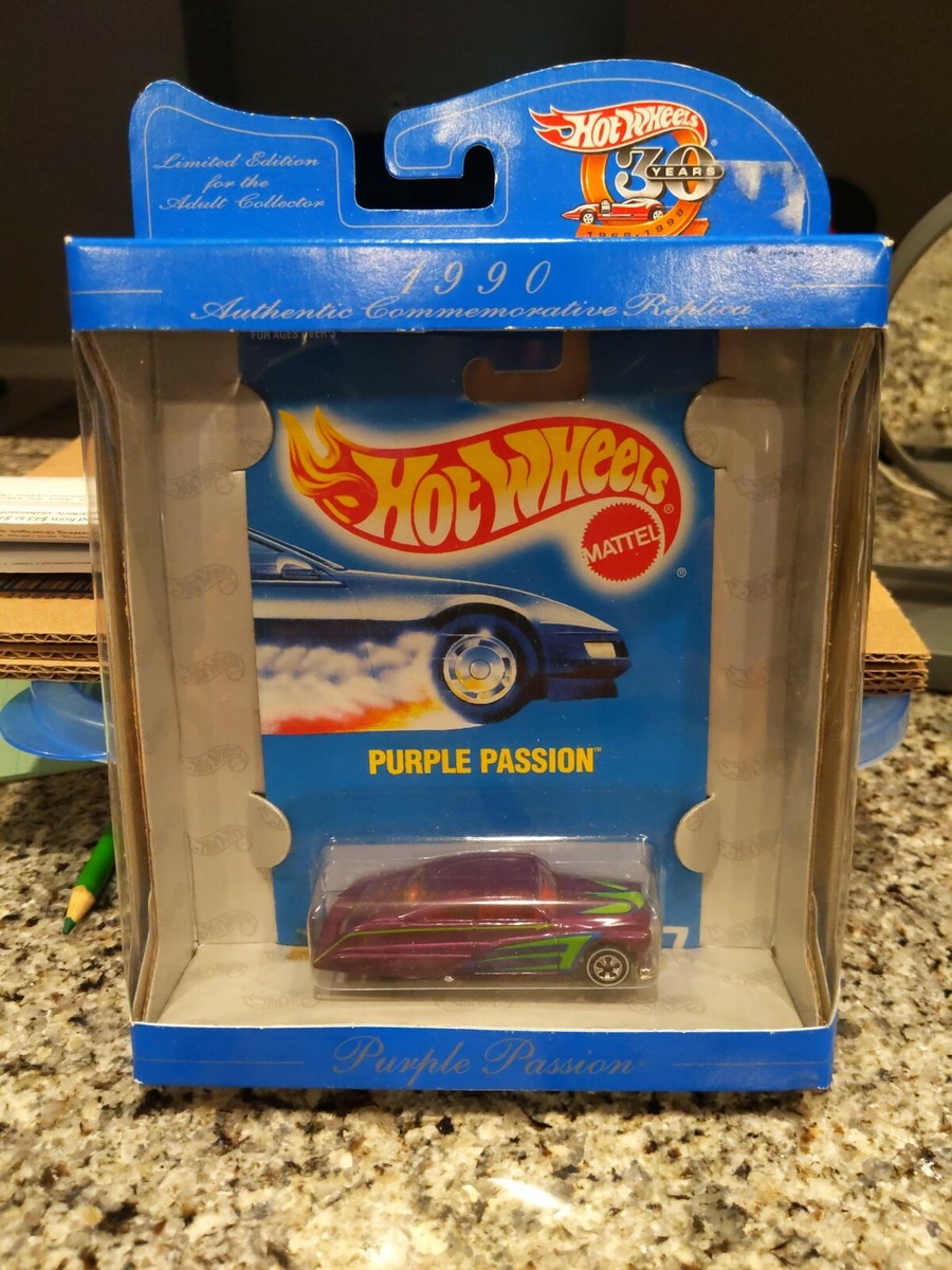 Hot Wheels 30 YEARS, PURPLE PASSION, 1990 Authentic Commemorative