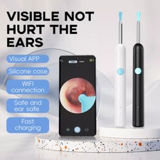 Wireless Ear Wax Remover 1080P HD 6 LED-Otoscope for iOS/Android-Safe Clean