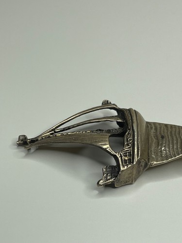Vintage Arts & Crafts Sterling Silver Ship Caddy Spoon - Picture 6 of 12