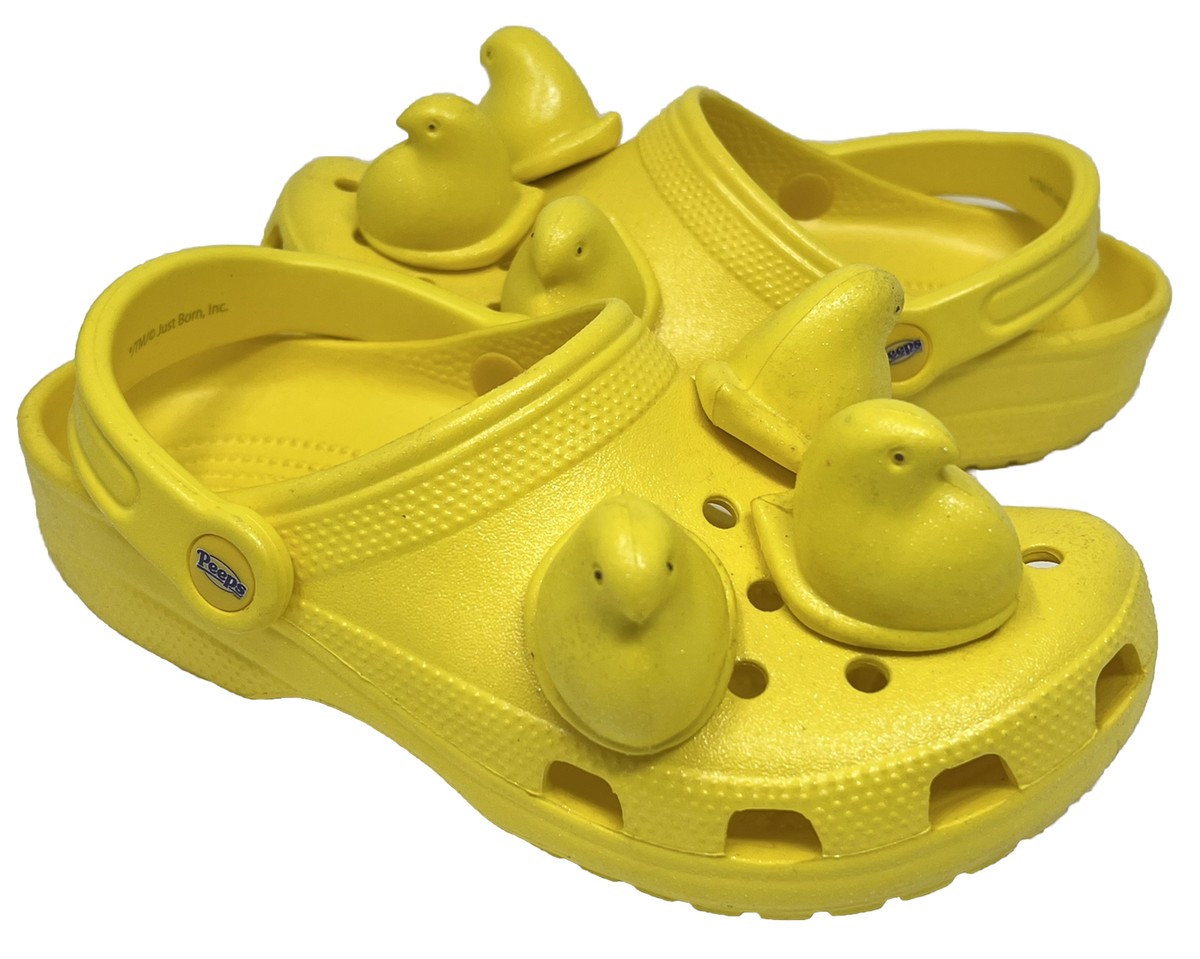 Crocs Peeps Classic clog Womens size 7 Mens size 5 Yellow  display picture 1