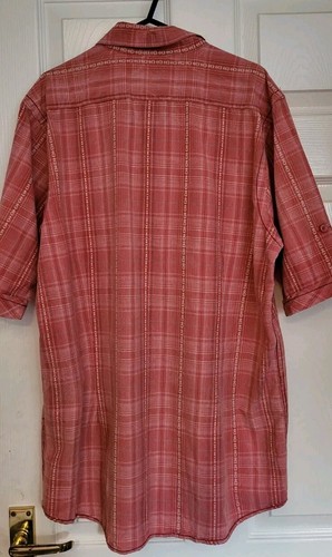 Red Herring Vintage Shirt – Pink & Red Check, Long Sleeve, Size L, Classic Fit - Picture 2 of 3