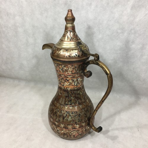 Ägyptische Szene 22,5" hoch Ewer Dallah Beduine Kaffeekanne Krug pharaonischer Stil - Bild 9 von 24