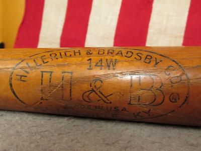 Vintage Hillerich & Bradsby Wood Baseball Bat Safe Hit Ed Mathews