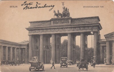 ALTE POSTKARTE DEUTSCHLAND GERMANY DEUTSCHLAND BERLIN Brandenburger Tor geschrieben