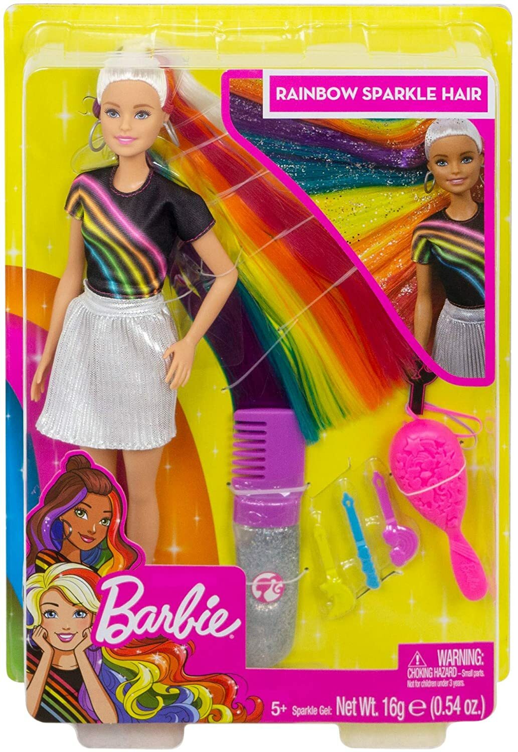 barbie rainbow sparkle hair