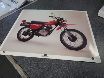 Honda Factory Specifications & Key Features Sheet 1980 XL80S