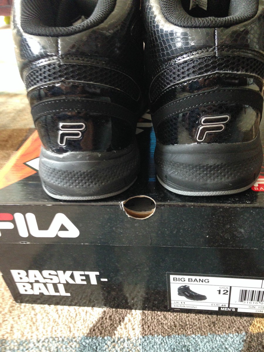 Men's Fila Sneakers ~ Men's Fila Big Bang Basketball Sneakers Size