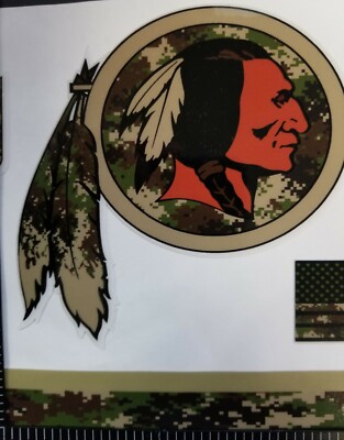 Washington Redskins Full Size Football Helmet Decal W Stripe for sale online