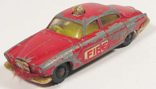 HUSKY JAGUAR MK10 FIRE CHIEF CAR VINTAGE GT BRITAIN CORGI JUNIORS AAP