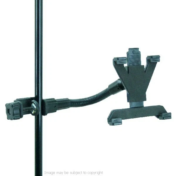 Adjustable Heavy Duty 12" Music / Mic Stand Tablet Mount for Tesco Hudl2 Hudl 2 - Image 4 of 4