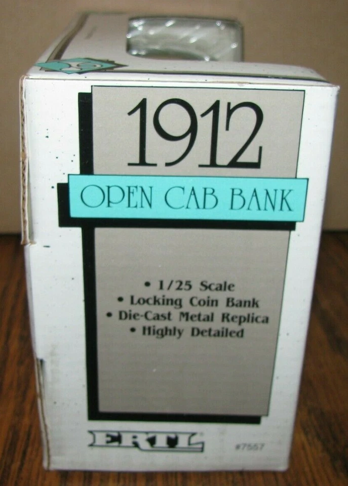 Ertl 1:25 GREEN TOWNSHIP LIONS 35 aniversario 1912 Ford cabina abierta coche camión banco juguete Foto 4 de 4