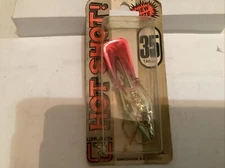 NOS LUHR-JENSEN HOT SHOT #35 CRANKBAIT LURE ON CARD.