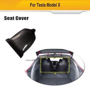 Details About Carbon Fiber Seat Back Backseat Cover Trims For Tesla Model X 75d 90d 100d 16 19