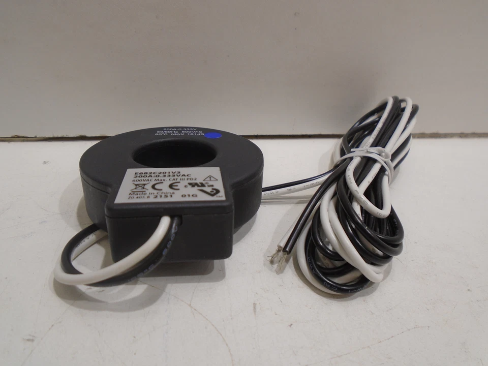 *NUEVO* TRANSDUCTOR DE CORRIENTE AC VERIS E682C201V3 SERIE 200A/0.333V 600VAC E682x Foto 4 de 4