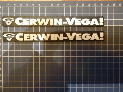 Cervin Vega Vintage Speaker Grill logo Badge Custom Made, JBL, EV, Altec