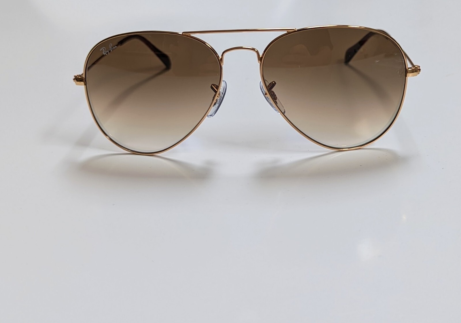Ray-Ban Designer Sunglasses Aviator Brown Gradient Gold RB3025 001/51 58mm New - Image 2