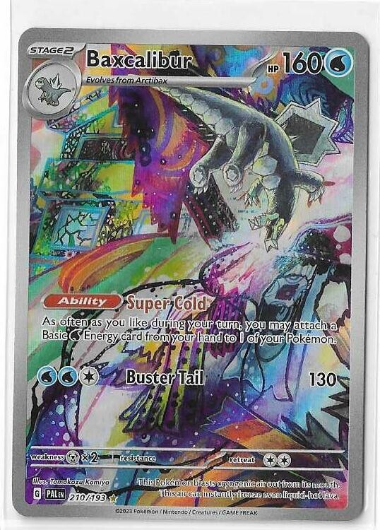 Baxcalibur 210/193 - Pokemon TCG Paldea Evolved Illustration Rare Card NM