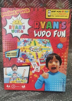 Ryan's World Ludo Brettspiel Familienspaß 5+ Spielzeug