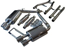 Jaguar XF Sedan 3.0L NA & Supercharged 09-13 Dual Exhaust Systems with H Pipe 