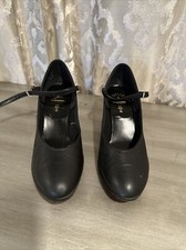 capezio the dance maker 2" footlight with taps 650 black 7M