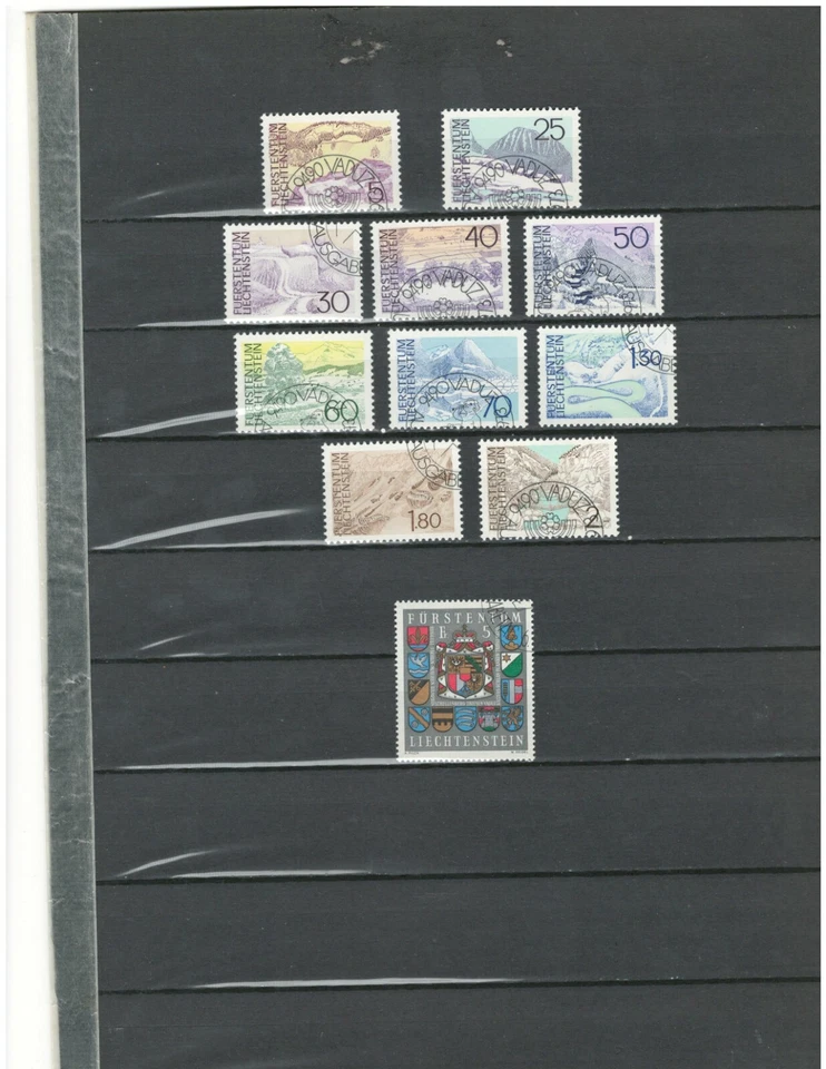 LEICHTENSTEIN EUROPE GERMANY USED 1ST DAY STAMPS SEE 7 SCAN LOT (LEIC ABCDEFG) - Image 4 of 4