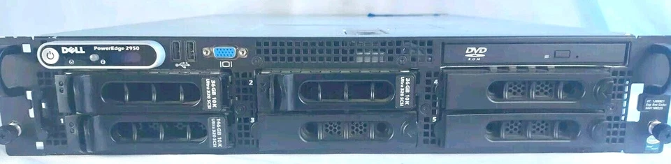 Dell PowerEdge 2950 Server 2-XEON 5150@2.66 GHz  16GB RAM - No Hard Drives #149 - Image 2 of 4
