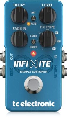 TC Electronic INFINITE SAMPLE SUSTAINER Gitarren Effekte Blau NEU Aus Japan
