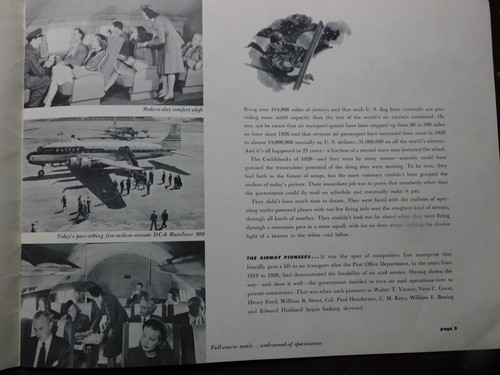 United Airlines 1951 25 aniversario alas de progreso - libro/folleto - raro - Imagen 5 de 8