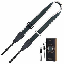 Adjustable Camera Strap - 1.5" Full Grain Leather Ends Camera Straps for Phot...