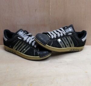 Adidas Superstar Shell Toe Trainers Men S Black White Uk 8 End Of Life Beaters Ebay