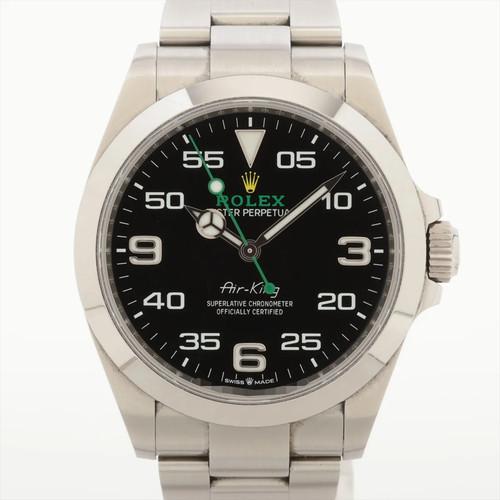 Rolex Air-King 126900 SS SS AT black dial 2 Extra Links