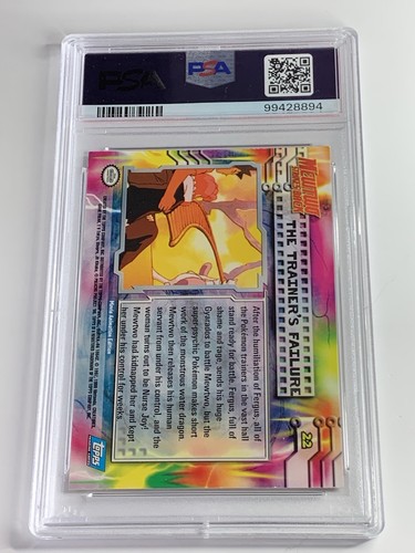 1999 Topps Pokemon Movie Edition #22 Il fallimento dell'allenatore FOIL PSA 9 OTTIME CONDIZIONI - Foto 2 di 2