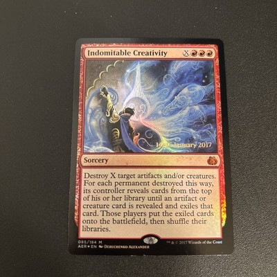 Indomitable Creativity Prerelease FOIL LP MTG Aether Revolt Magic the Gathering