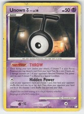 Unown [T] 67/123 Uncommon Mysterious Treasures Pokemon Heavily Played