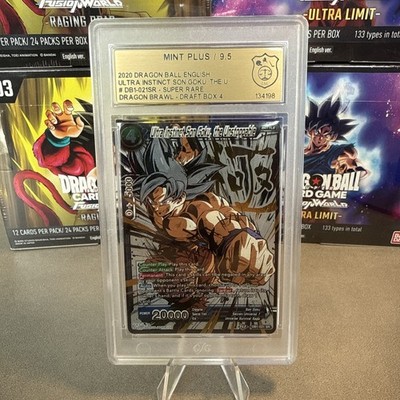 DRAGON BALL ULTRA INSTINCT SON GOKU THE UNSTOPPABLE GOLD FOIL DB1-021 SR GSG 9.5
