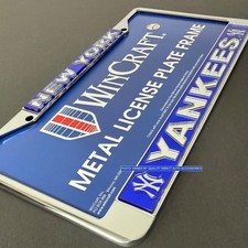 NY New York YANKEES BASEBALL  MLB Metal License Plate Frame 🚚💨🆓 Brooklyn NEW