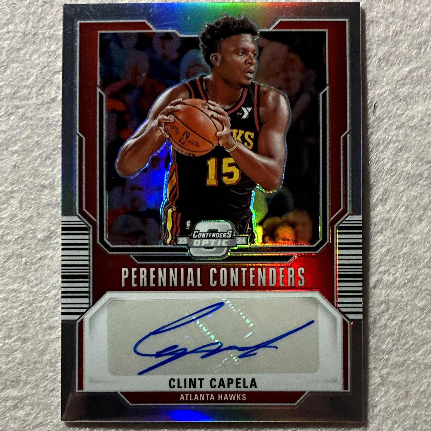 Panini 2023-24 Contenders Optic Clint Capela Auto Perennial #PA-CCA 068/125