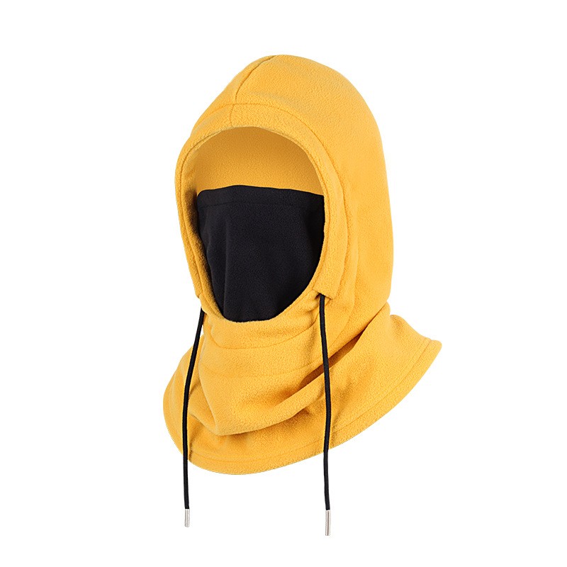 Winter Sturmhaube Gesichtsmaske (Gelb) | Fleece, Halswärmer, Augenschutz | Sport