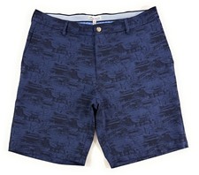 Peter Millar Crown Sport Mens Golf Shorts Size 34 Salem Performance Print Chino