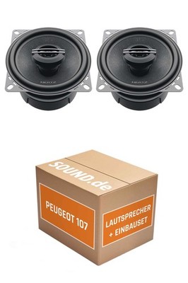 Lautsprecher Boxen Armaturenbrett Hertz CX 100.5 für Peugeot 107 2x Tief-Mittelt