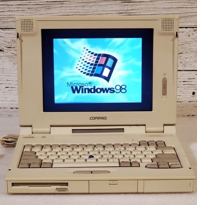 Vintage Compaq LTE 5100 2880D Pentium Win 98 Laptop Retro Gaming Working