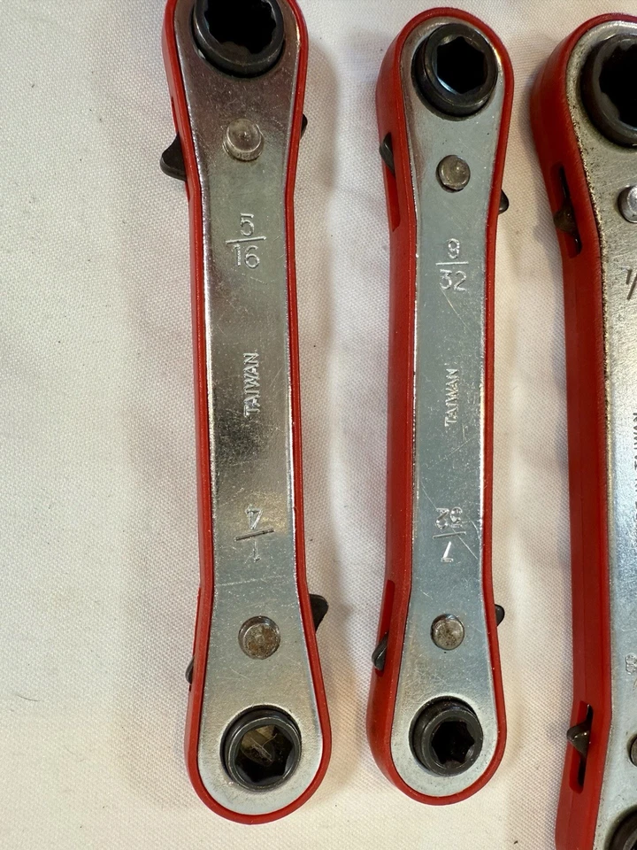 5-Piece SAE Ratchet Box End Wrench Set, - Image 2 of 3