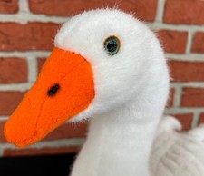 Kösen 6390 schöne Gans sitzend Weiß Plüschtier Stofftier 33cm NEU!