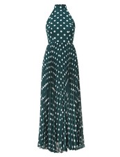 Zimmermann Sunray Picnic Dress Moss w Pearl Dots Size 1 / AU 10