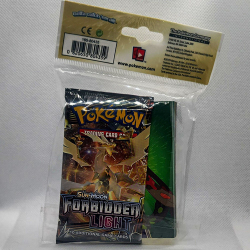 Pokémon Sun & Moon Sealed Forbidden Light Booster Pack + Mini Portfolio