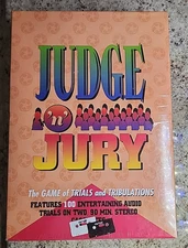 Judge N Jury Board Game Audio Trials on Cassette 1995 Winning Moves New & Sealed