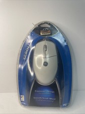 GE PS2 Scroll Mouse For PC's H097859 New Sealed Package Vintage WIN XP-c3